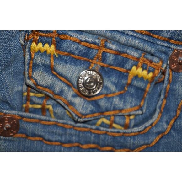 True Religion Billy Super T Jeans Men’s Size 38 Straight Leg Flap Pockets - Picture 5 of 9